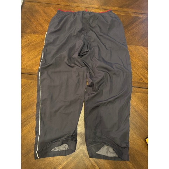 Starter Athletic Track Pants Mens Large Navy Red White Stripe Zip Bottom |O1 - Picture 2 of 6